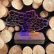 Настільний нічник карта України | Акрил + LED (120 годин автономності)